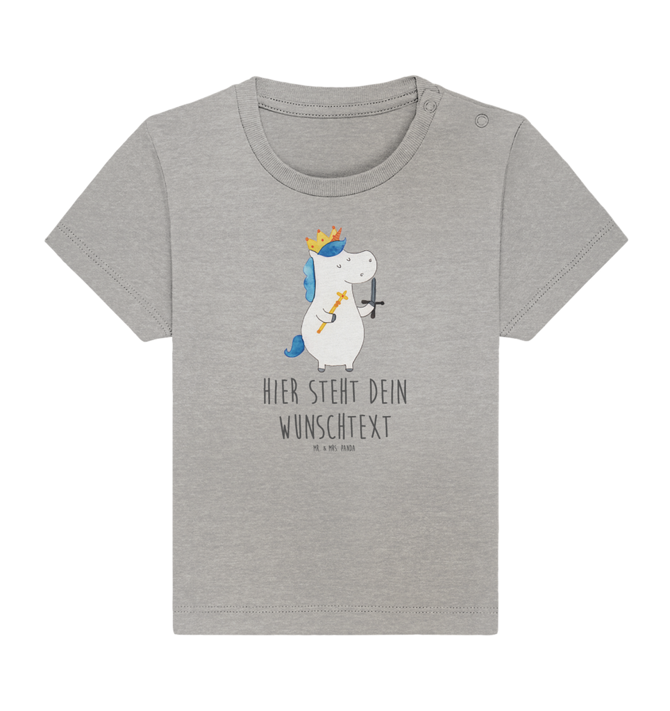 Personalisiertes Baby Shirt Einhorn König mit Schwert Personalisiertes Baby T-Shirt, Personalisiertes Jungen Baby T-Shirt, Personalisiertes Mädchen Baby T-Shirt, Personalisiertes Shirt, Einhorn, Einhörner, Einhorn Deko, Pegasus, Unicorn, König, Ritter, Mittelalter