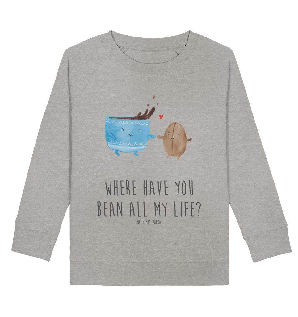 Organic Kinder Pullover Kaffee Bohne Kinder Pullover, Kinder Sweatshirt, Jungen, Mädchen, Tiermotive, Gute Laune, lustige Sprüche, Tiere, Kaffee, Kaffeebohne, Genuss, Zufriedenheit, Glück