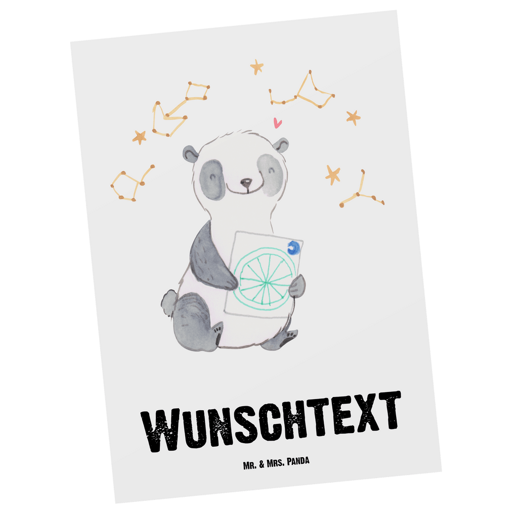 Personalisierte Postkarte Panda Astrologie Tage Postkarte mit Namen, Postkarte bedrucken, Postkarte mit Wunschtext, Postkarte personalisierbar, Geschenkkarte mit Namen, Grußkarte mit Namen, Karte mit Namen, Einladung mit Namen, Ansichtskarte mit Namen, Geschenkkarte mit Wunschtext, Grußkarte mit Wunschtext, Karte mit Wunschtext, Einladung mit Wunschtext, Ansichtskarte mit Wunschtext, Geschenk, Sport, Sportart, Hobby, Schenken, Danke, Dankeschön, Auszeichnung, Gewinn, Sportler, Astrologie, Horoskop, Sternbilder