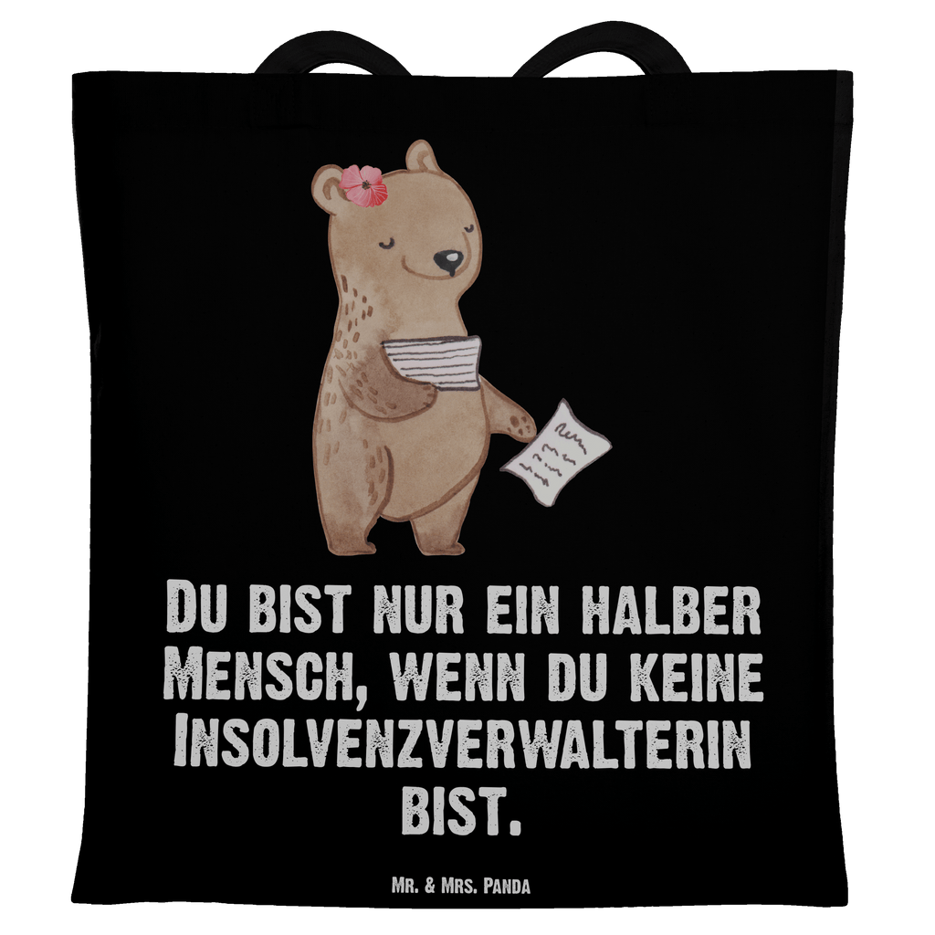 Tragetasche Insolvenzverwalterin mit Herz Beuteltasche, Beutel, Einkaufstasche, Jutebeutel, Stoffbeutel, Tasche, Shopper, Umhängetasche, Strandtasche, Schultertasche, Stofftasche, Tragetasche, Badetasche, Jutetasche, Einkaufstüte, Laptoptasche, Beruf, Ausbildung, Jubiläum, Abschied, Rente, Kollege, Kollegin, Geschenk, Schenken, Arbeitskollege, Mitarbeiter, Firma, Danke, Dankeschön