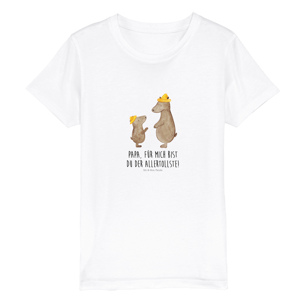 Organic Kinder T-Shirt Bären mit Hut Kinder T-Shirt, Kinder T-Shirt Mädchen, Kinder T-Shirt Jungen, Familie, Vatertag, Muttertag, Bruder, Schwester, Mama, Papa, Oma, Opa, Bär, Bären, Vater, Papi, Paps, Dad, Daddy, Lieblingsmensch, Sohn, Söhne, Kind, Kinder, Vater-Sohn, Family, Vorbild