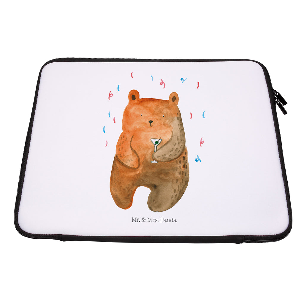 Notebook Tasche Bär Party Notebook Tasche, Laptop, Computertasche, Tasche, Notebook-Tasche, Notebook-Reisehülle, Notebook Schutz, Bär, Teddy, Teddybär, Geburtstag, Geburtstagsgeschenk, Geschenk, Party, Feiern, Abfeiern, Mitbringsel, Gute Laune, Lustig