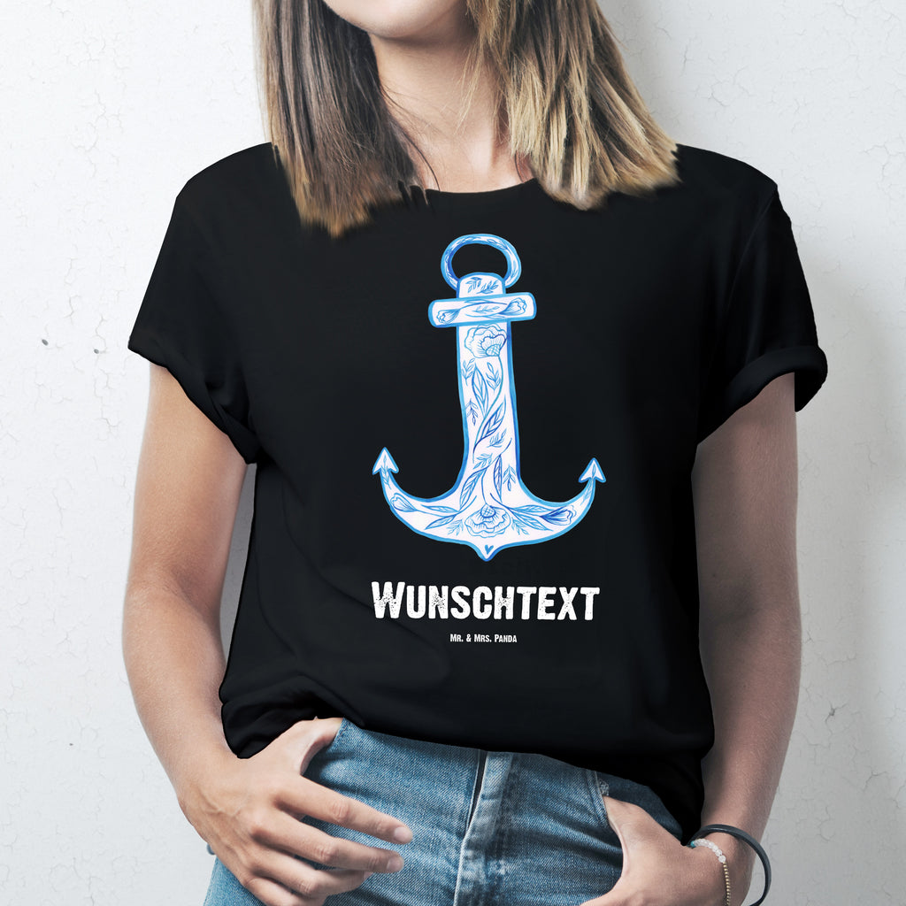 Personalisiertes T-Shirt Anker Blau T-Shirt Personalisiert, T-Shirt mit Namen, T-Shirt mit Aufruck, Männer, Frauen, Tiermotive, Gute Laune, lustige Sprüche, Tiere