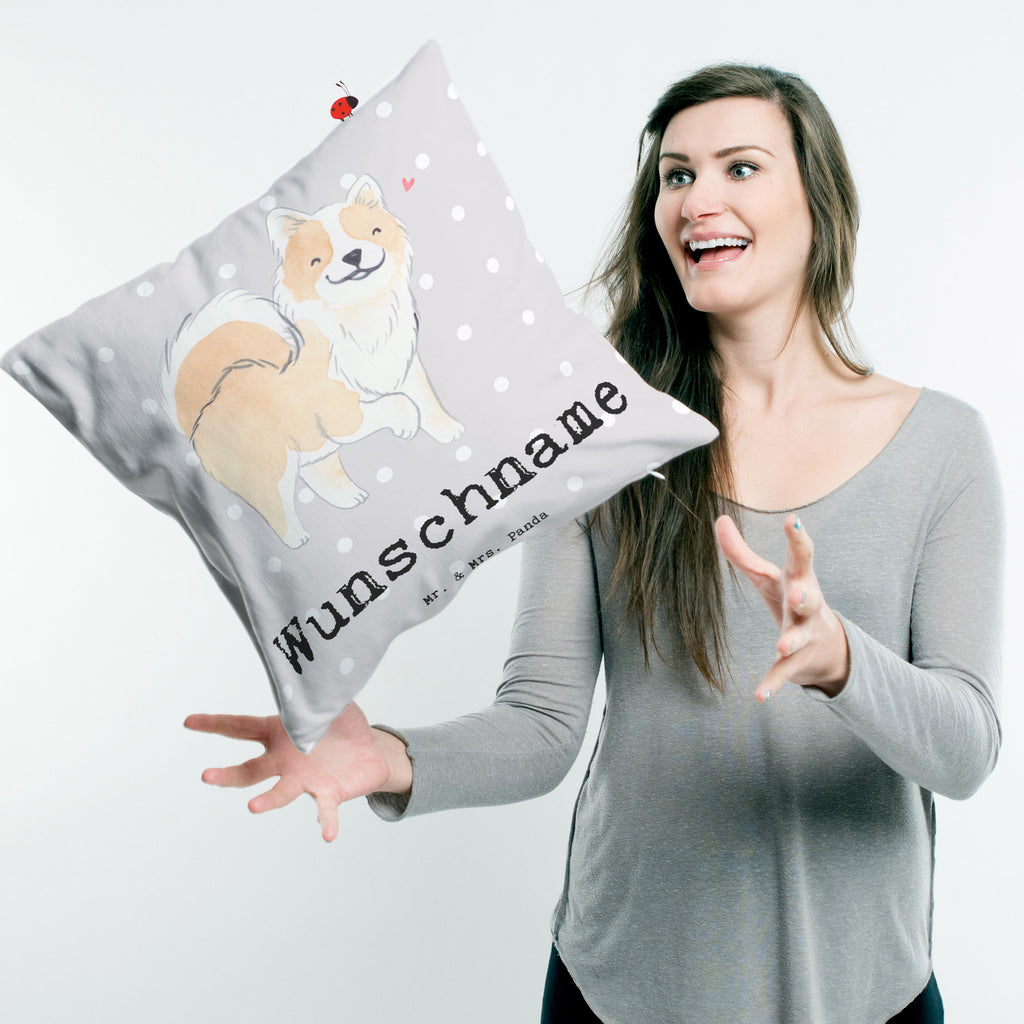 Personalisiertes Kissen Islandhund Lebensretter Kissen, personalisiert, Name, Wunschname, bedrucken, Kopfkissen, Hund, Hunderasse, Rassehund, Hundebesitzer, Geschenk, Tierfreund, Schenken, Welpe, Islandhund, isländischer Schäferhund