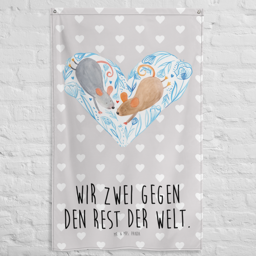 Wandteppich Mäuse Herz Wandbehang, Dekoration, Boho, Wandteppich, Wandtuch, Wanddeko, Tapisserie, Tapestry, Wandbild, Textil-Kunst, Schmuck-Wandbehang, Wand Deko, Kinderzimmer, Kinderzimmer Wand, Kinderzimmer Deko, Kinderzimmer Wanddeko, Liebe, Partner, Freund, Freundin, Ehemann, Ehefrau, Heiraten, Verlobung, Heiratsantrag, Liebesgeschenk, Jahrestag, Hocheitstag, Maus, Mäuse, Liebesbotschaft, Liebesbeweis, Hochzeit, Lieblingsmensch, Gemeinsamkeit, Love, Geschenk für zwei