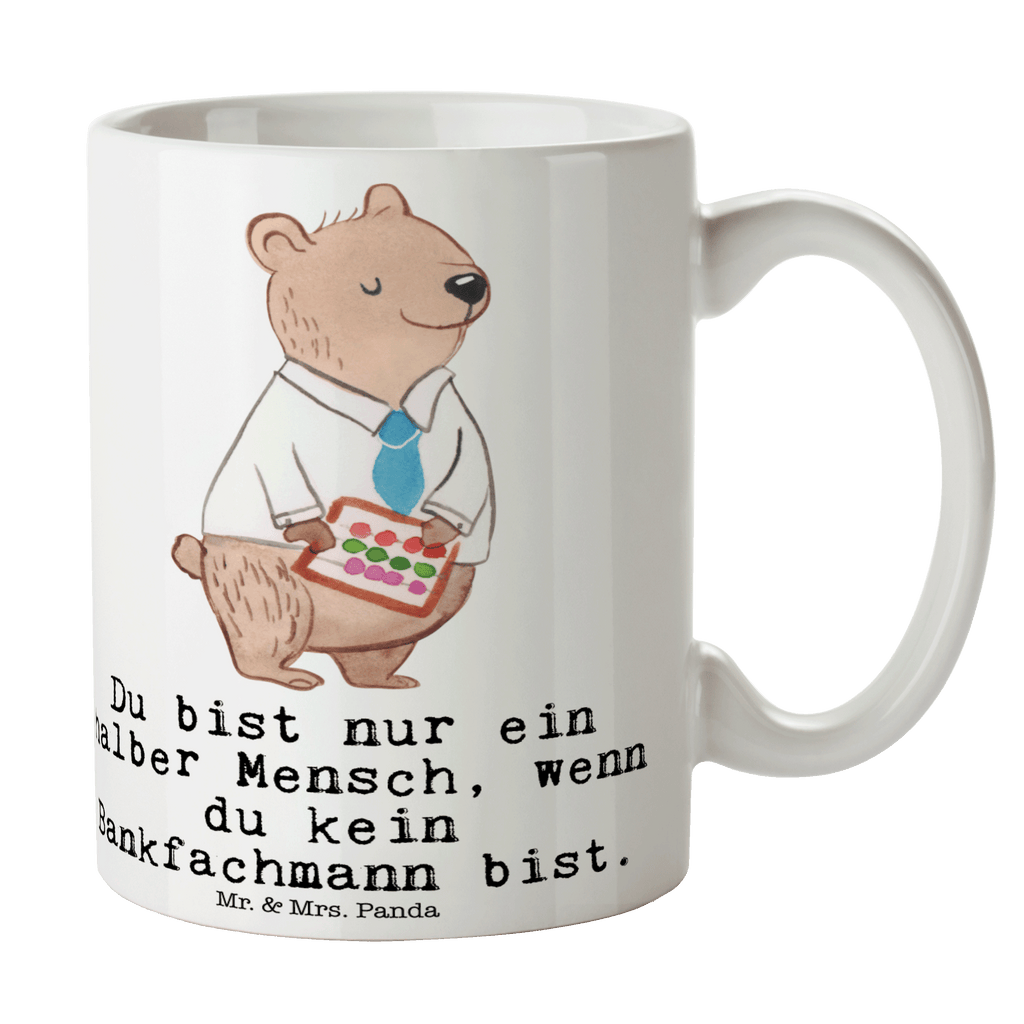 Tasse Bankfachmann mit Herz Tasse, Kaffeetasse, Teetasse, Becher, Kaffeebecher, Teebecher, Keramiktasse, Porzellantasse, Büro Tasse, Geschenk Tasse, Tasse Sprüche, Tasse Motive, Kaffeetassen, Tasse bedrucken, Designer Tasse, Cappuccino Tassen, Schöne Teetassen, Beruf, Ausbildung, Jubiläum, Abschied, Rente, Kollege, Kollegin, Geschenk, Schenken, Arbeitskollege, Mitarbeiter, Firma, Danke, Dankeschön, Bankfachmann, Bankangestellter, Bänker, Bankberater