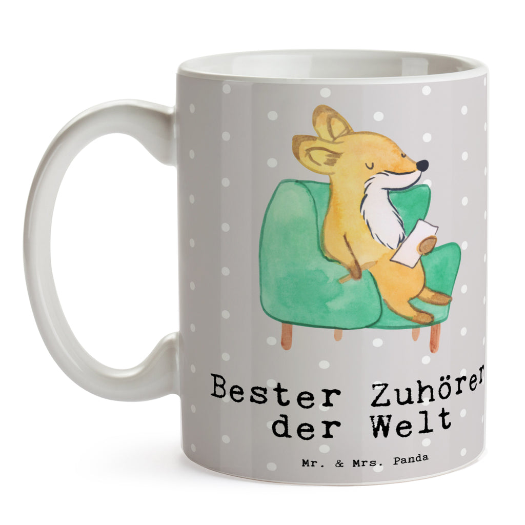 Tasse Fuchs Bester Zuhörer der Welt Tasse, Kaffeetasse, Teetasse, Becher, Kaffeebecher, Teebecher, Keramiktasse, Porzellantasse, Büro Tasse, Geschenk Tasse, Tasse Sprüche, Tasse Motive, Kaffeetassen, Tasse bedrucken, Designer Tasse, Cappuccino Tassen, Schöne Teetassen, für, Dankeschön, Geschenk, Schenken, Geburtstag, Geburtstagsgeschenk, Geschenkidee, Danke, Bedanken, Mitbringsel, Freude machen, Geschenktipp, Zuhörer, Freund, Freundin, offenes Ohr, Hilfsbereit, Hilfe