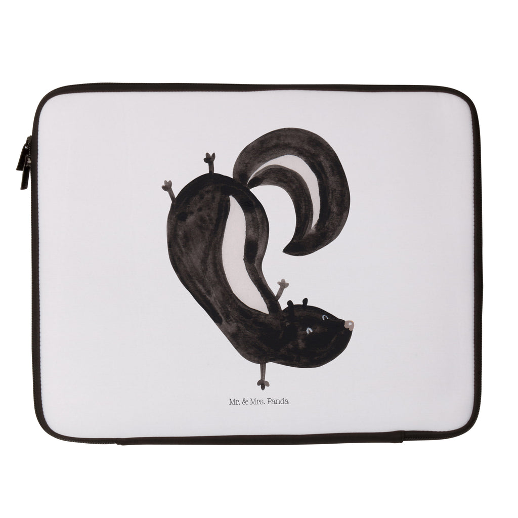 Notebook Tasche Stinktier Handstand Notebook Tasche, Laptop, Computertasche, Tasche, Notebook-Tasche, Notebook-Reisehülle, Notebook Schutz, Stinktier, Skunk, Wildtier, Raubtier, Stinker, Stinki, Spielplatz, verpielt, Kind