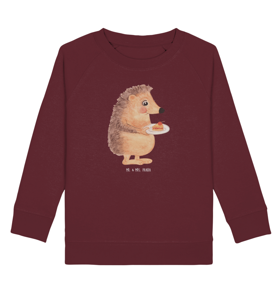 Organic Kinder Pullover Igel mit Kuchenstück Kinder Pullover, Kinder Sweatshirt, Jungen, Mädchen, Tiermotive, Gute Laune, lustige Sprüche, Tiere, Igel, Essen Spruch, Kuchen, Backen Geschenk, Kuchen backen, Einladung Party, Geburtstagskuchen, Torte