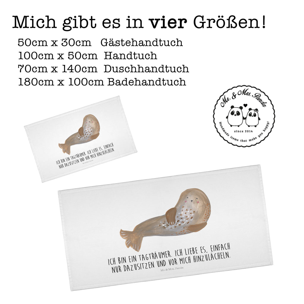 Handtuch Robbe Lachen Handtuch, Badehandtuch, Badezimmer, Handtücher, groß, Kinder, Baby, Tiermotive, Gute Laune, lustige Sprüche, Tiere, Robbe, Robben, Seehund, Strand, Meerestier, Ostsee, Nordsee