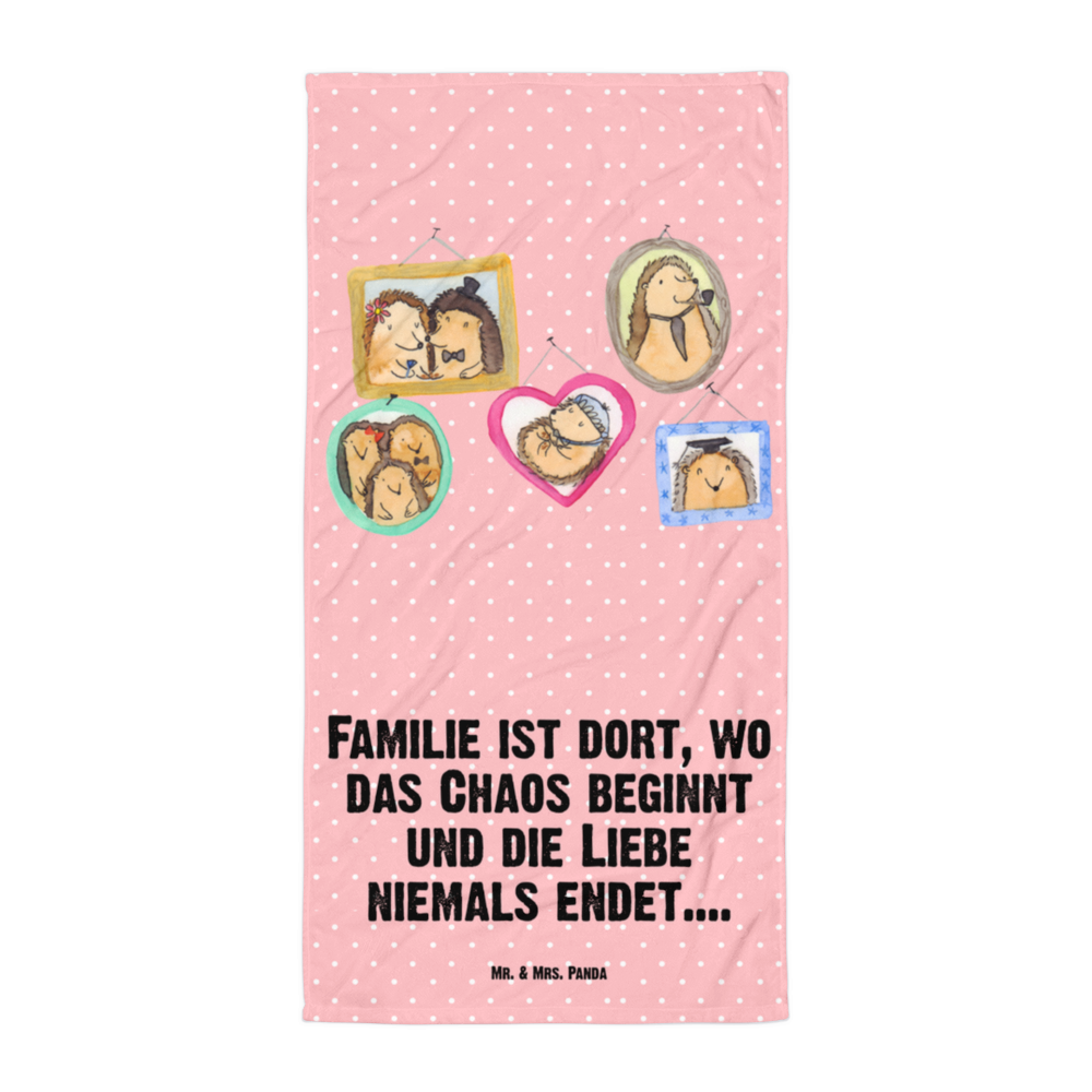 XL Badehandtuch Igel Familie Handtuch, Badetuch, Duschtuch, Strandtuch, Saunatuch, Familie, Vatertag, Muttertag, Bruder, Schwester, Mama, Papa, Oma, Opa, Liebe, Igel, Bilder, Zusammenhalt, Glück