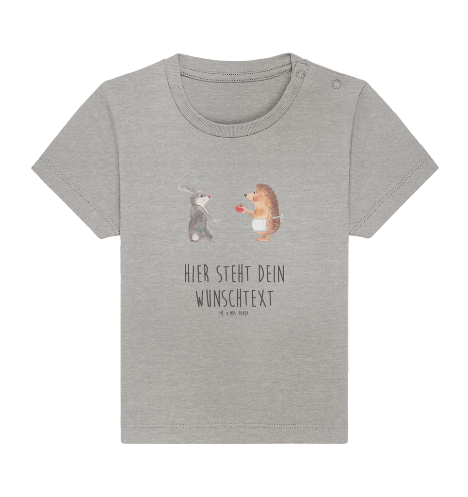 Personalisiertes Baby Shirt Hase Igel Personalisiertes Baby T-Shirt, Personalisiertes Jungen Baby T-Shirt, Personalisiertes Mädchen Baby T-Shirt, Personalisiertes Shirt, Tiermotive, Gute Laune, lustige Sprüche, Tiere, Igel und Hase, Igel, Hase, Liebe Spruch, Liebeskummer Geschenk, Herzschmerz, Trösten, Trennungsschmerz, Spruch romantisch