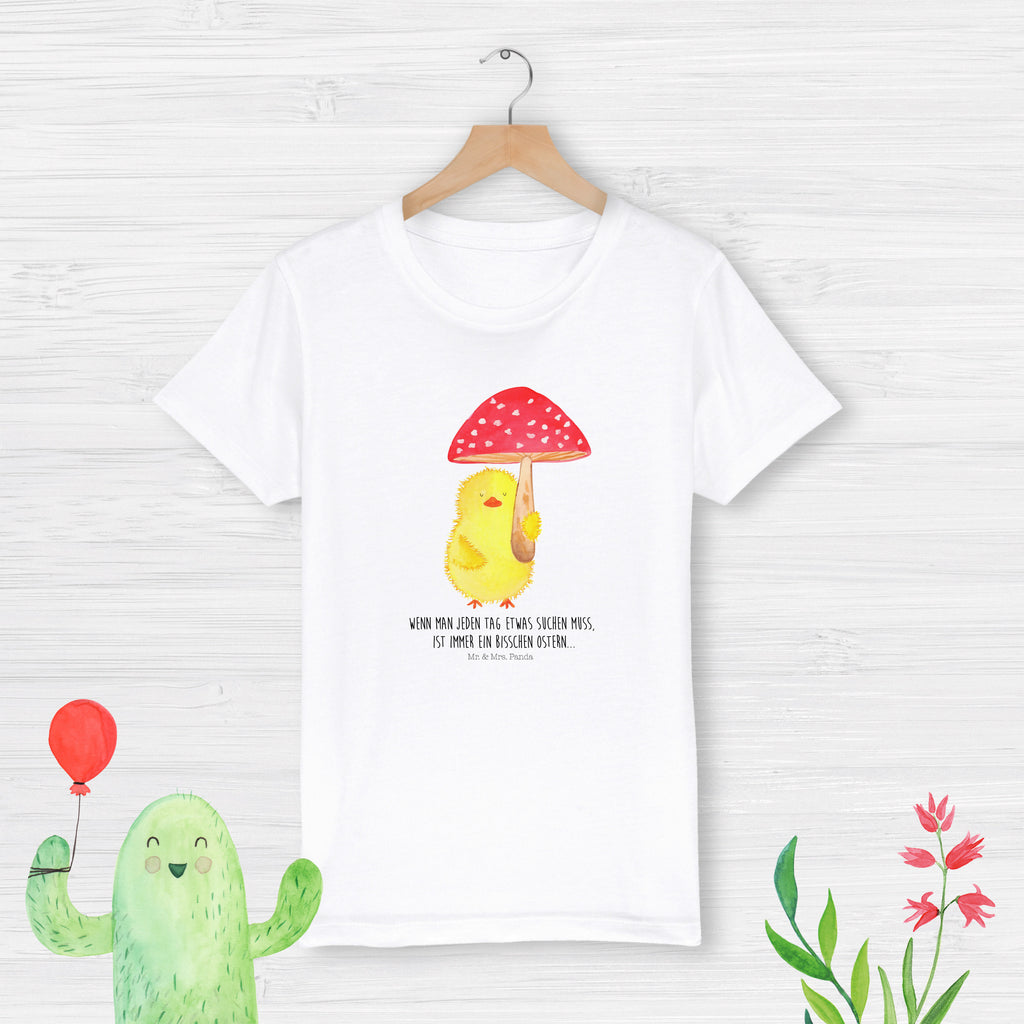 Organic Kinder T-Shirt Küken Fliegenpilz Kinder T-Shirt, Kinder T-Shirt Mädchen, Kinder T-Shirt Jungen, Ostern, Osterhase, Ostergeschenke, Osternest, Osterdeko, Geschenke zu Ostern, Ostern Geschenk, Ostergeschenke Kinder, Ostern Kinder, Küken, Fliegenpilz, Glückspilz, Frohe Ostern, Ostergrüße