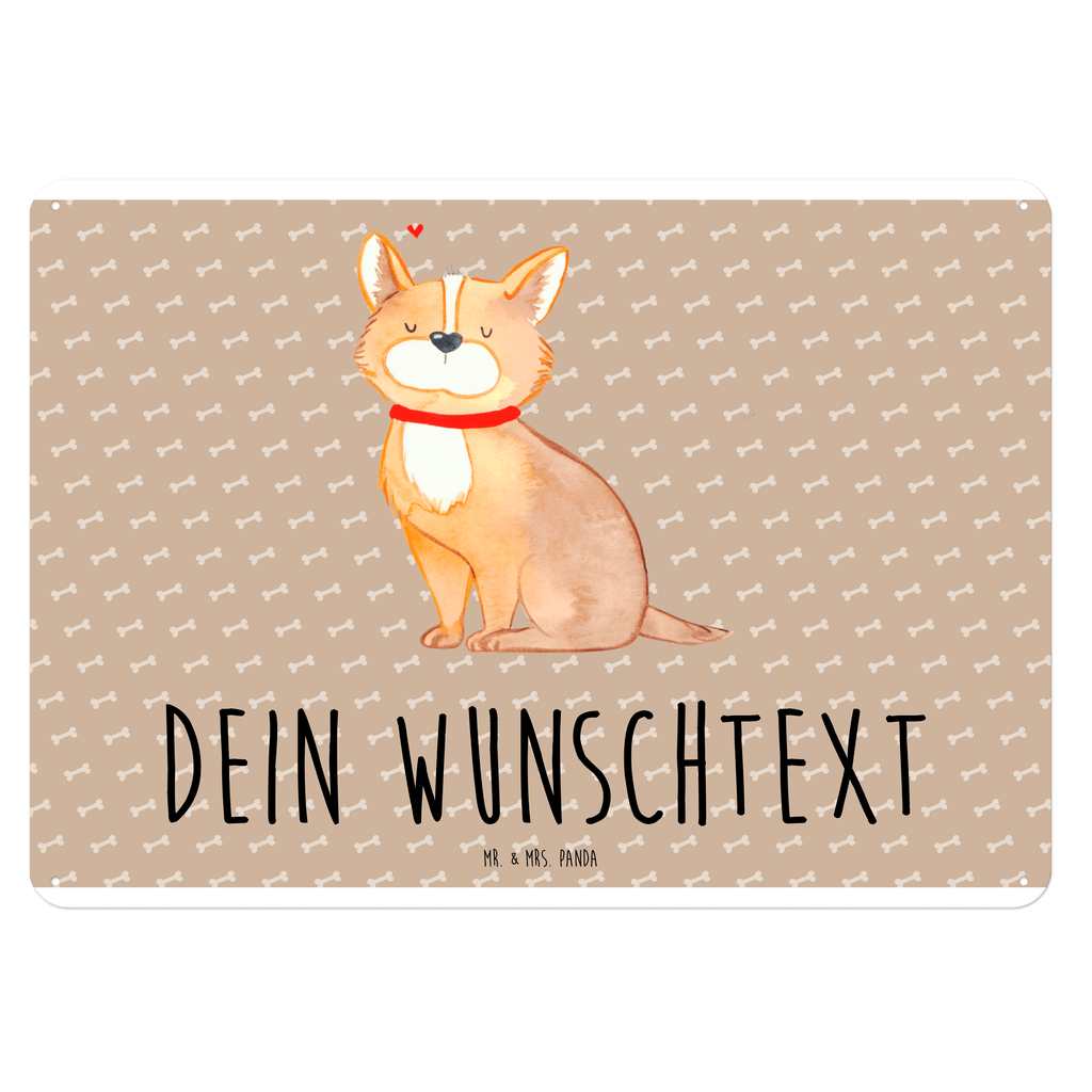 Personalisiertes Blechschild Hund Glück Blechschild, Metallschild, Geschenk Schild, Schild, Magnet-Metall-Schild, Deko Schild, Wandschild, Wand-Dekoration, Türschild, Hund, Hundemotiv, Haustier, Hunderasse, Tierliebhaber, Hundebesitzer, Sprüche, Corgie, Hundeliebe, Spruch, Hundemama, Liebe