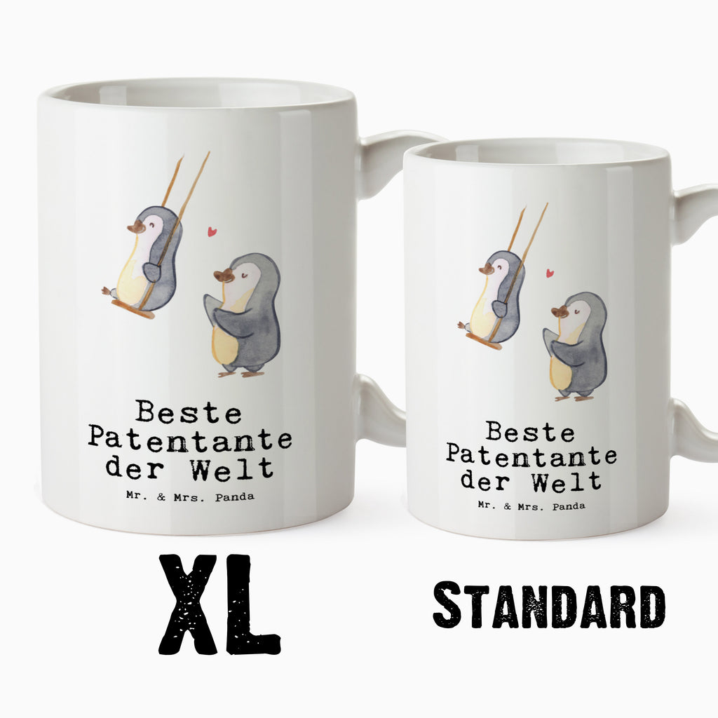 XL Tasse Pinguin Beste Patentante der Welt XL Tasse, Große Tasse, Grosse Kaffeetasse, XL Becher, XL Teetasse, spülmaschinenfest, Jumbo Tasse, Groß, für, Dankeschön, Geschenk, Schenken, Geburtstag, Geburtstagsgeschenk, Geschenkidee, Danke, Bedanken, Mitbringsel, Freude machen, Geschenktipp, Patentante, Paten Tante, Lieblingstante, Taufpartner, Taufe, Familie, Kleinigkeit, Nichte, Neffe