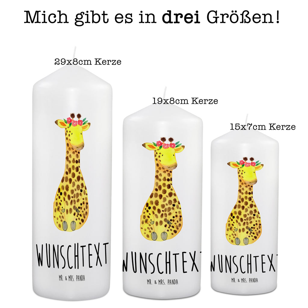 Personalisierte Kerze Giraffe Blumenkranz Kerze, Taufkerze, Kommunionskerze, Geburtstagskerze, Geschenk Kerze, Taufgeschenk Kerze, Kerze mit Druck, Besondere Kerze, Geschenkidee Kerze, Kerze für Kommunion, kerze personalisiert, personalisierte kerze, personalisierte kerzen, Afrika, Wildtiere, Giraffe, Blumenkranz, Abenteurer, Selbstliebe, Freundin