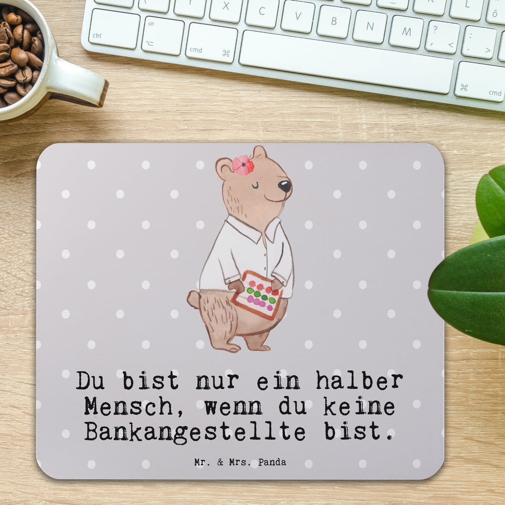 Mauspad Bankangestellte mit Herz Mousepad, Computer zubehör, Büroausstattung, PC Zubehör, Arbeitszimmer, Mauspad, Einzigartiges Mauspad, Designer Mauspad, Mausunterlage, Mauspad Büro, Beruf, Ausbildung, Jubiläum, Abschied, Rente, Kollege, Kollegin, Geschenk, Schenken, Arbeitskollege, Mitarbeiter, Firma, Danke, Dankeschön, Bankangestellte, Bankfachfrau, Bänkerin, Bankberaterin