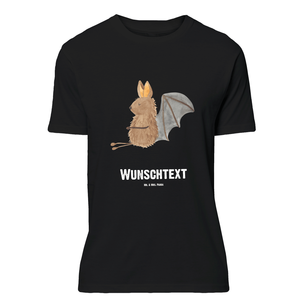 Personalisiertes T-Shirt Fledermaus sitzend T-Shirt Personalisiert, T-Shirt mit Namen, T-Shirt mit Aufruck, Männer, Frauen, Tiermotive, Gute Laune, lustige Sprüche, Tiere, Fledermaus, Fledermäuse, Motivation, entspannen