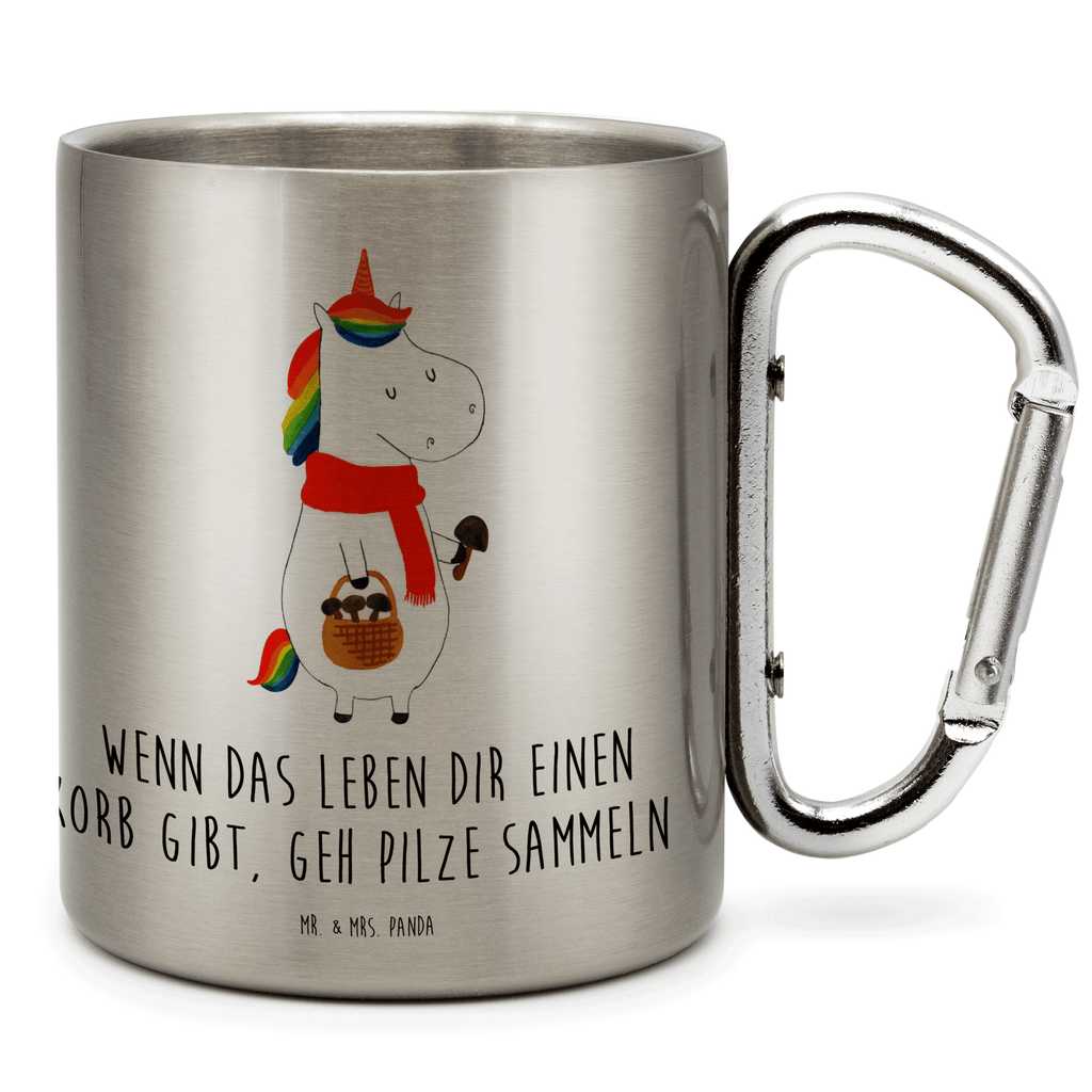 Edelstahlbecher Einhorn Pilz Edelstahltasse, Karabiner, Edelstahlbecher, Outdoor, Camping, Tasse, Becher, Einhorn, Einhörner, Einhorn Deko, Pegasus, Unicorn, Pilze, Pilzsammler, Motivation, Spruch, Liebeskummer