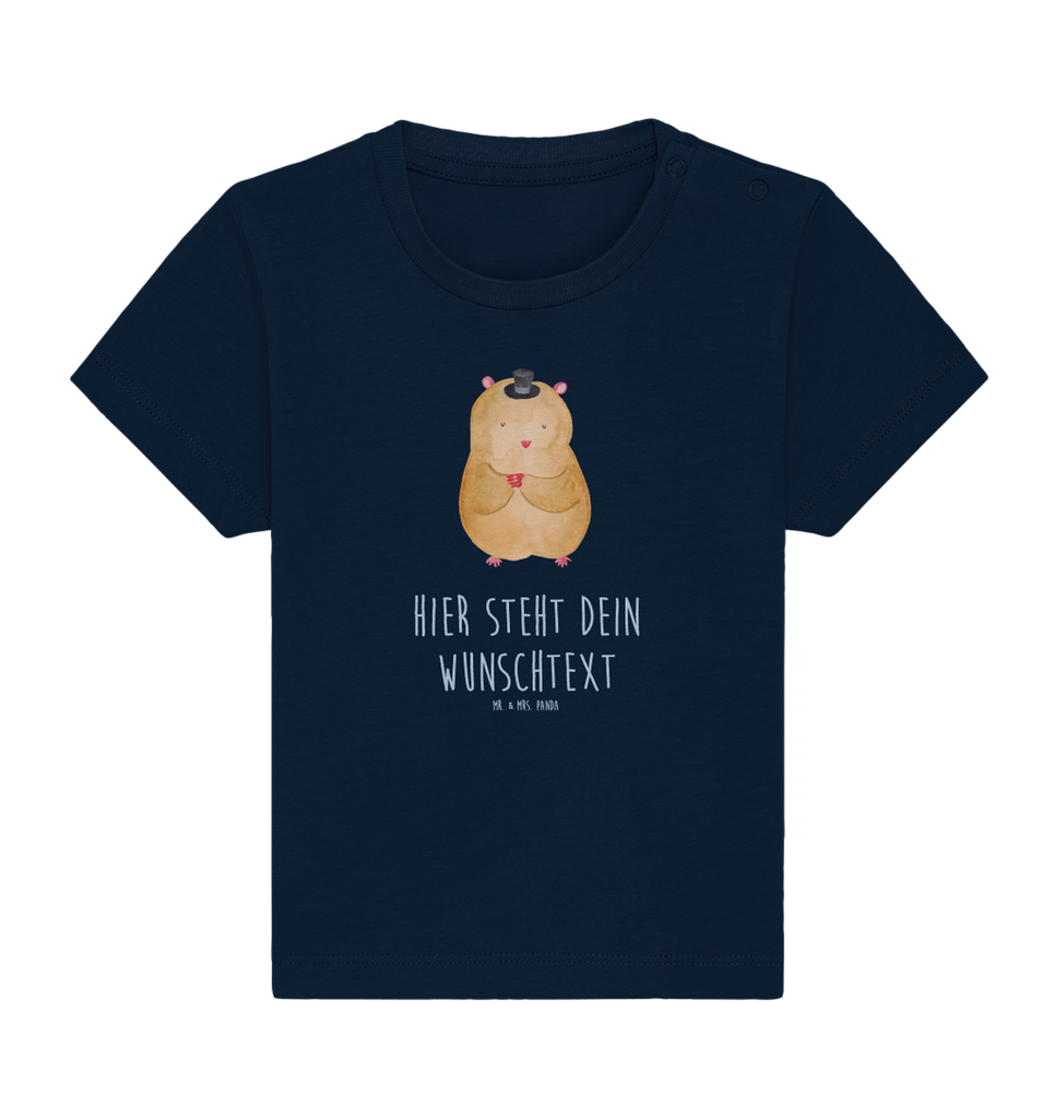 Personalisiertes Baby Shirt Hamster Hut Personalisiertes Baby T-Shirt, Personalisiertes Jungen Baby T-Shirt, Personalisiertes Mädchen Baby T-Shirt, Personalisiertes Shirt, Tiermotive, Gute Laune, lustige Sprüche, Tiere, Hamster, Hut, Magier, Zylinder, Zwerghamster, Zauberer