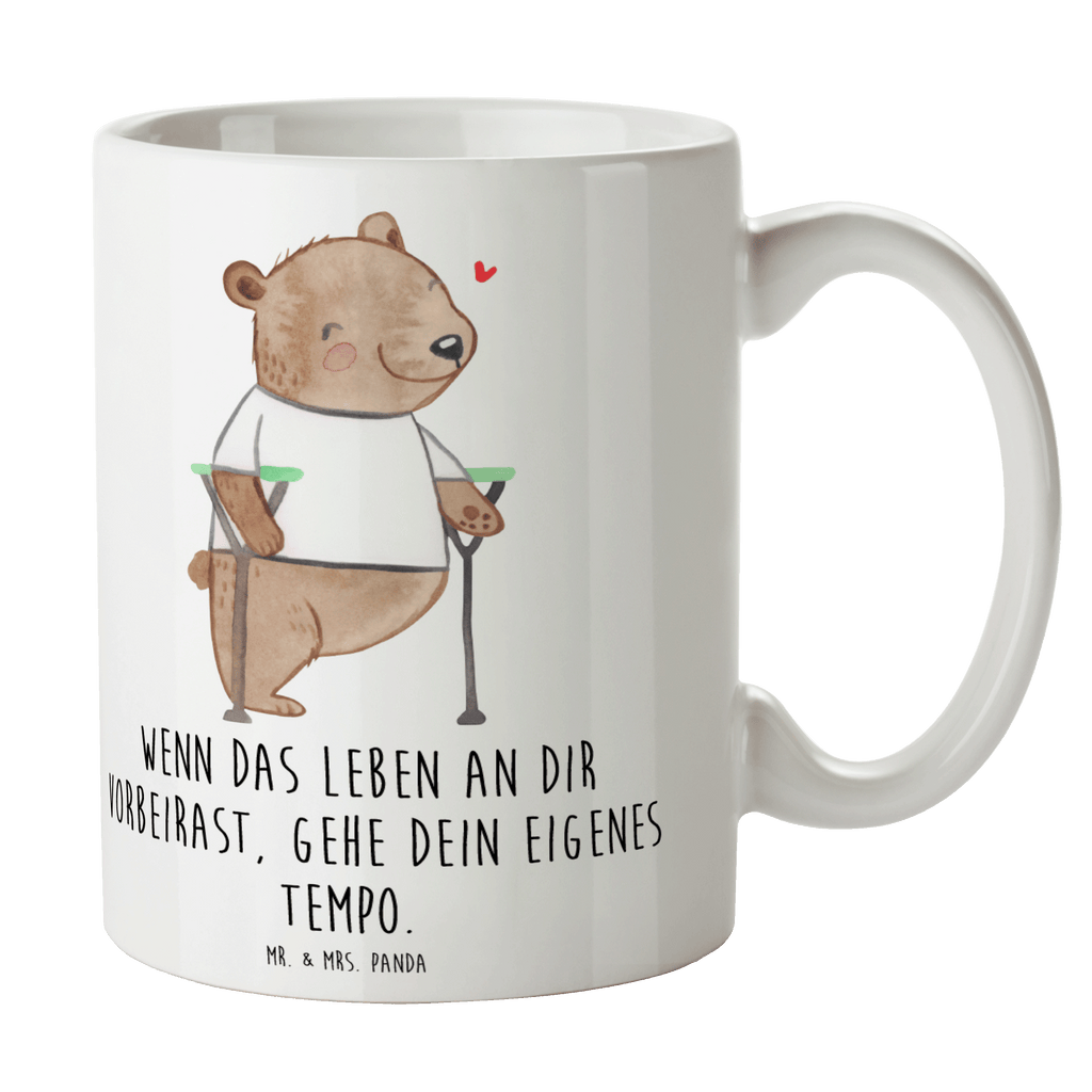 Tasse Bär Beinamputation Tasse, Kaffeetasse, Teetasse, Becher, Kaffeebecher, Teebecher, Keramiktasse, Porzellantasse, Büro Tasse, Geschenk Tasse, Tasse Sprüche, Tasse Motive, Kaffeetassen, Tasse bedrucken, Designer Tasse, Cappuccino Tassen, Schöne Teetassen, Bär, Amputation, Beinamputation