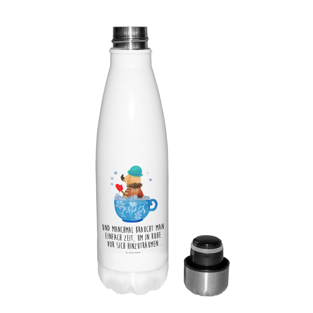 Thermosflasche Nachtfalter Schaumbad Isolierflasche, Thermoflasche, Trinkflasche, Thermos, Edelstahl, Tiermotive, Gute Laune, lustige Sprüche, Tiere, Nachtfalter, Schaumbad, Badezimmer, Bad, WC, Badezimmerdeko, Baden, Tasse, Träumen, verträumt, Ziele, Zeitmanagement