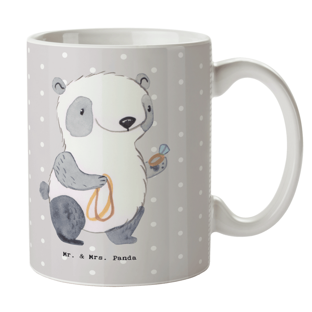 Tasse Schmuckverkäufer mit Herz Tasse, Kaffeetasse, Teetasse, Becher, Kaffeebecher, Teebecher, Keramiktasse, Porzellantasse, Büro Tasse, Geschenk Tasse, Tasse Sprüche, Tasse Motive, Kaffeetassen, Tasse bedrucken, Designer Tasse, Cappuccino Tassen, Schöne Teetassen, Beruf, Ausbildung, Jubiläum, Abschied, Rente, Kollege, Kollegin, Geschenk, Schenken, Arbeitskollege, Mitarbeiter, Firma, Danke, Dankeschön, Schmuckverkäufer, Juwelier, Goldschmied, Schmied, Schmuckwarenhändler, Schmuckgeschäft, Eröffnung