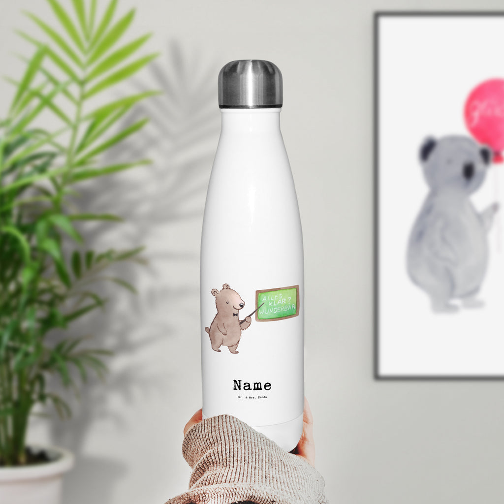 Personalisierte Thermosflasche Kunstlehrer mit Herz Personalisierte Isolierflasche, Personalisierte Thermoflasche, Personalisierte Trinkflasche, Trinkflasche Mit Namen, Wunschname, Bedrucken, Namensflasche, Beruf, Ausbildung, Jubiläum, Abschied, Rente, Kollege, Kollegin, Geschenk, Schenken, Arbeitskollege, Mitarbeiter, Firma, Danke, Dankeschön, Kunstlehrer, Kunstunterricht, Kunstschule