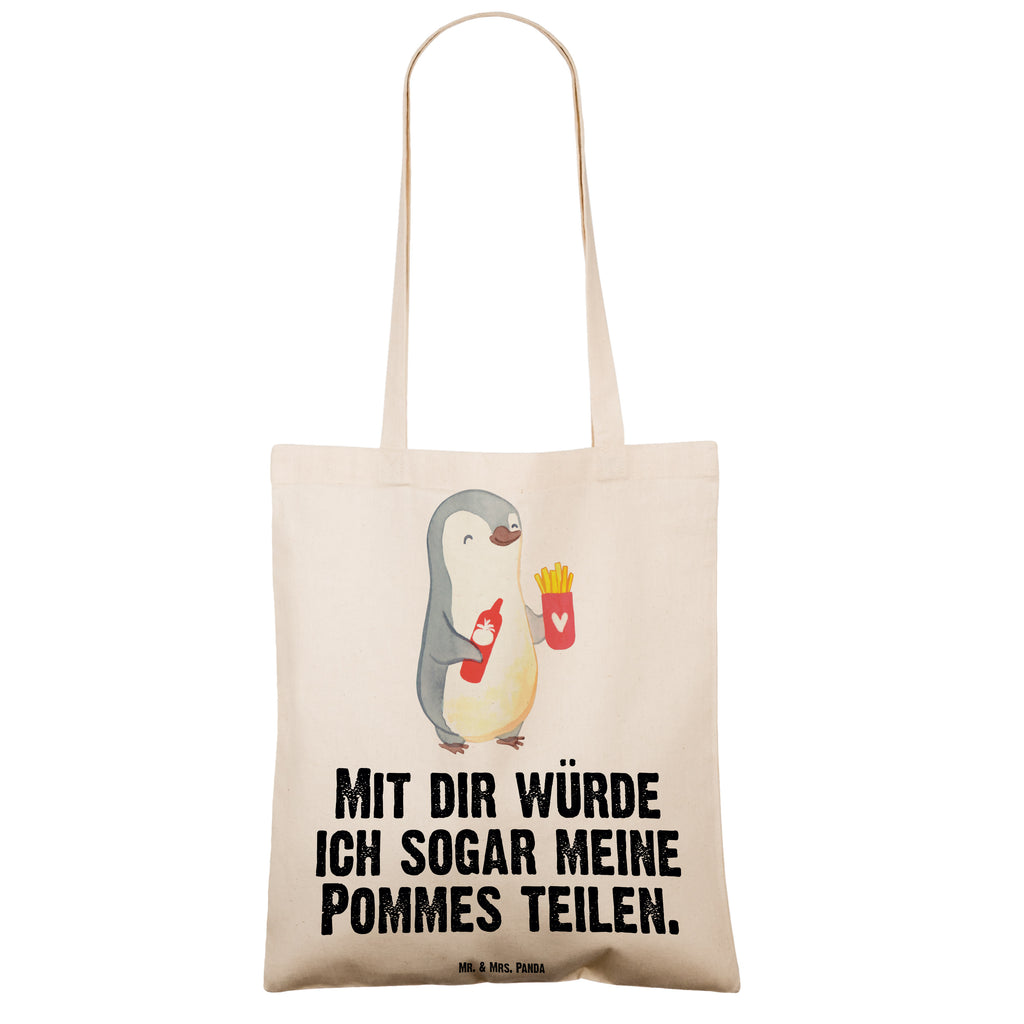 Tragetasche Pinguin Pommes Beuteltasche, Beutel, Einkaufstasche, Jutebeutel, Stoffbeutel, Tasche, Shopper, Umhängetasche, Strandtasche, Schultertasche, Stofftasche, Tragetasche, Badetasche, Jutetasche, Einkaufstüte, Laptoptasche, Liebe, Partner, Freund, Freundin, Ehemann, Ehefrau, Heiraten, Verlobung, Heiratsantrag, Liebesgeschenk, Jahrestag, Hocheitstag, Valentinstag, Geschenk für Frauen, Hochzeitstag, Mitbringsel, Geschenk für Freundin, Geschenk für Partner, Liebesbeweis, für Männer, für Ehemann