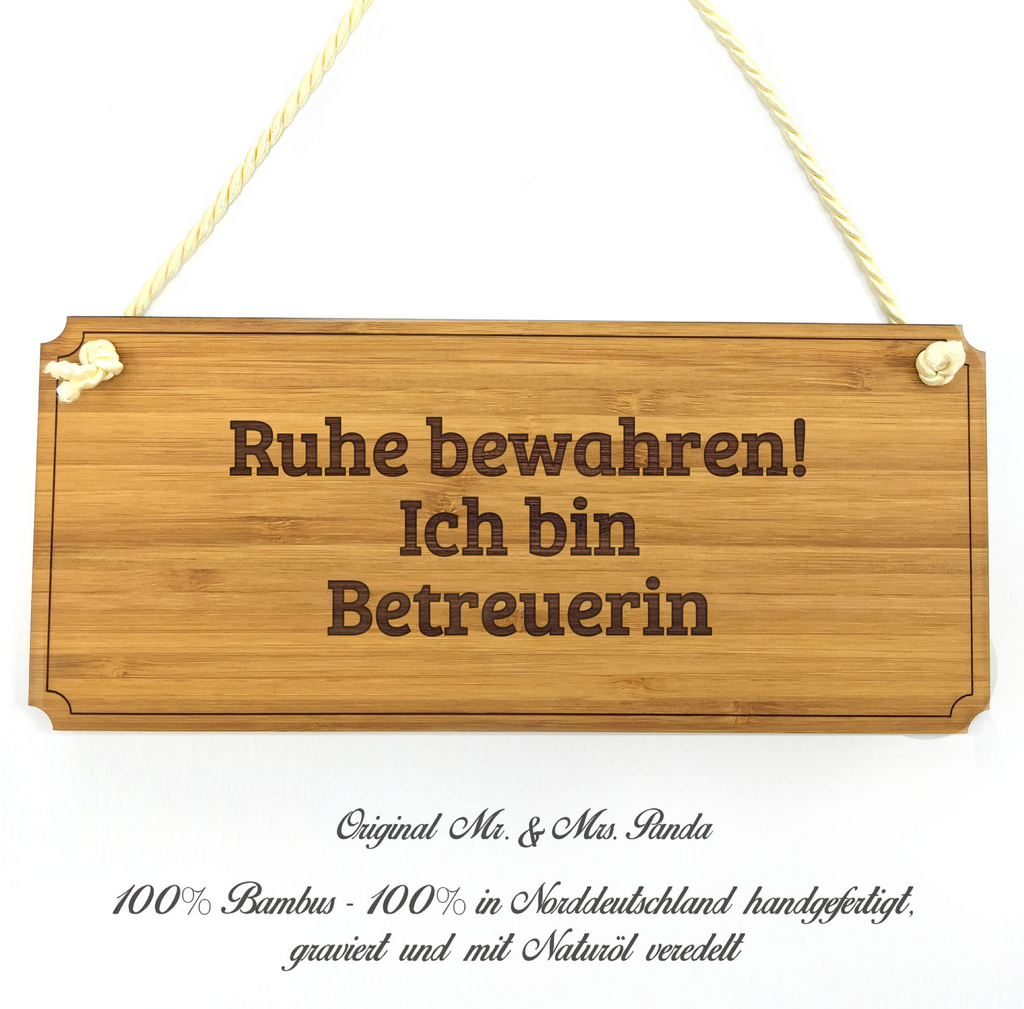 Türschild Classic Schild Betreuerin Dekoschild, Schild, Wanddeko, Werbeschild, Holzschild, Reklameschild, Türschild, Küchenschild, Wandschild, Holztafel, Motivschild, Spruchschild, Landhaus, Shabby, graviert