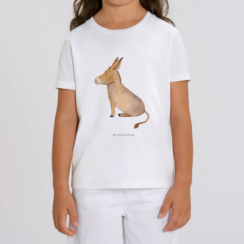 Organic Kinder T-Shirt Esel Kinder T-Shirt, Kinder T-Shirt Mädchen, Kinder T-Shirt Jungen, Tiermotive, Gute Laune, lustige Sprüche, Tiere, Esel, Weisheit, Lebensmut, Lebensglück, Ziel, Lebensziel, Mut, erfolg, tapferkeit, positive gedanken, zuversicht