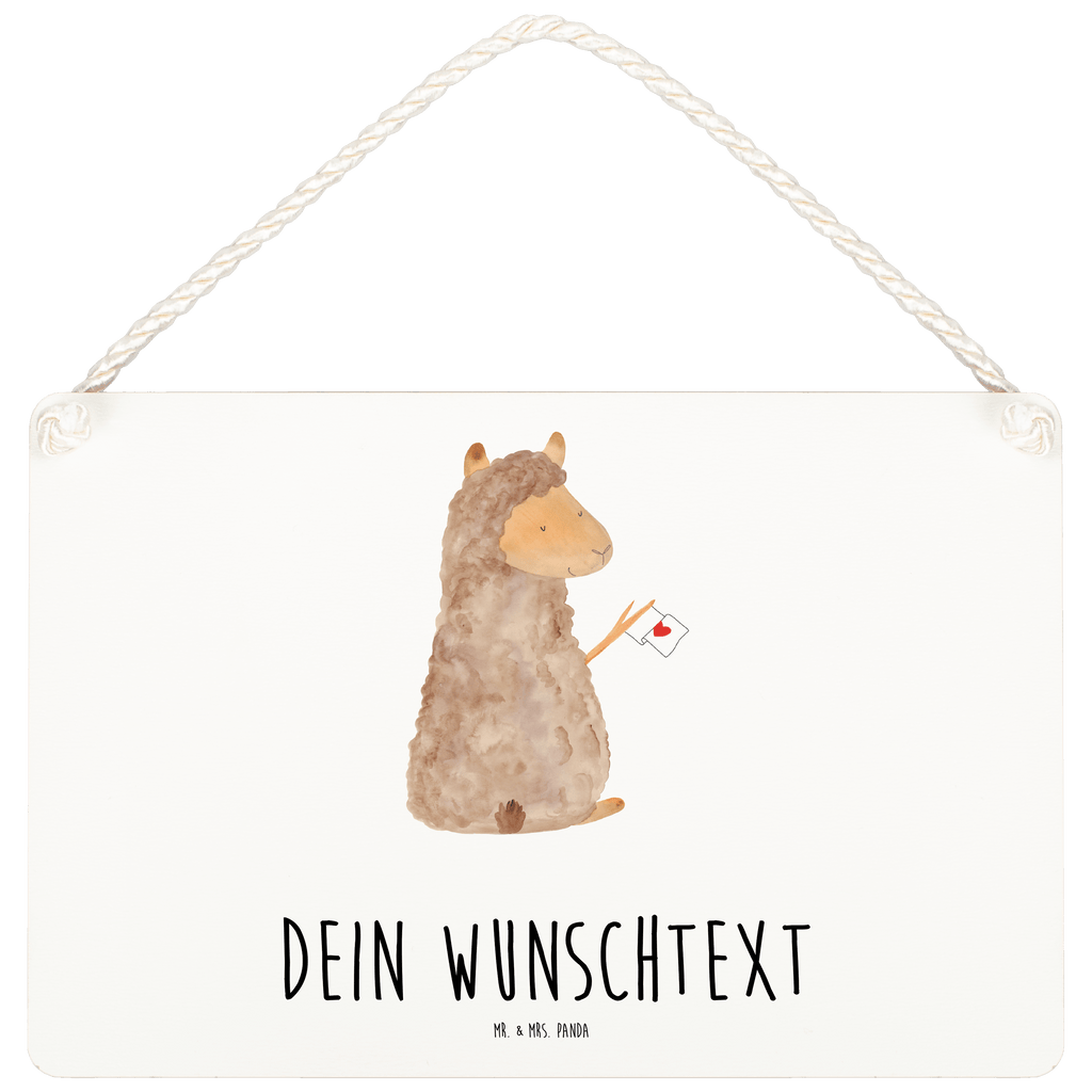 Personalisiertes Deko Schild Alpaka Fahne Dekoschild, Deko Schild, Schild, Tür Schild, Türschild, Holzschild, Wandschild, Wanddeko, Alpaka, Lama, Alpakas, Lamas, Liebe