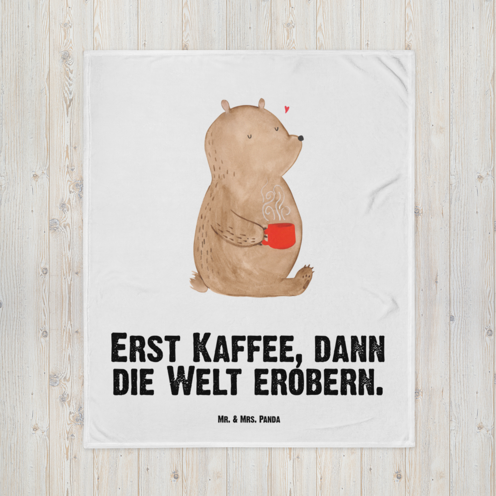 Babydecke Bär Kaffee Babydecke, Babygeschenk, Geschenk Geburt, Babyecke Kuscheldecke, Krabbeldecke, Bär, Teddy, Teddybär, Kaffee, Coffee, Bären, guten Morgen, Morgenroutine, Welt erobern, Welt retten, Motivation