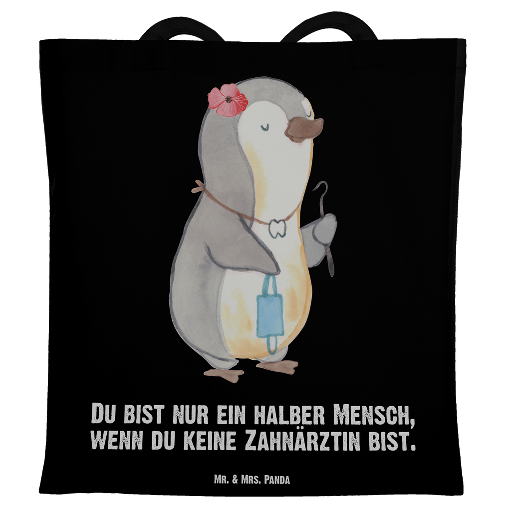 Tragetasche Zahnärztin mit Herz Beuteltasche, Beutel, Einkaufstasche, Jutebeutel, Stoffbeutel, Tasche, Shopper, Umhängetasche, Strandtasche, Schultertasche, Stofftasche, Tragetasche, Badetasche, Jutetasche, Einkaufstüte, Laptoptasche, Beruf, Ausbildung, Jubiläum, Abschied, Rente, Kollege, Kollegin, Geschenk, Schenken, Arbeitskollege, Mitarbeiter, Firma, Danke, Dankeschön