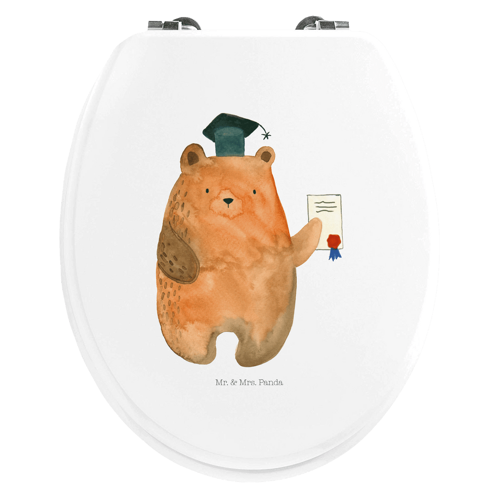 Motiv WC Sitz Bär Prüfung Klobrille, Klodeckel, Toilettendeckel, WC-Sitz, Toilette, Bär, Teddy, Teddybär, Abitur, Prüfungen, Prüfung bestanden, Abschluss, Zeugnis, Abschlusszeugnis