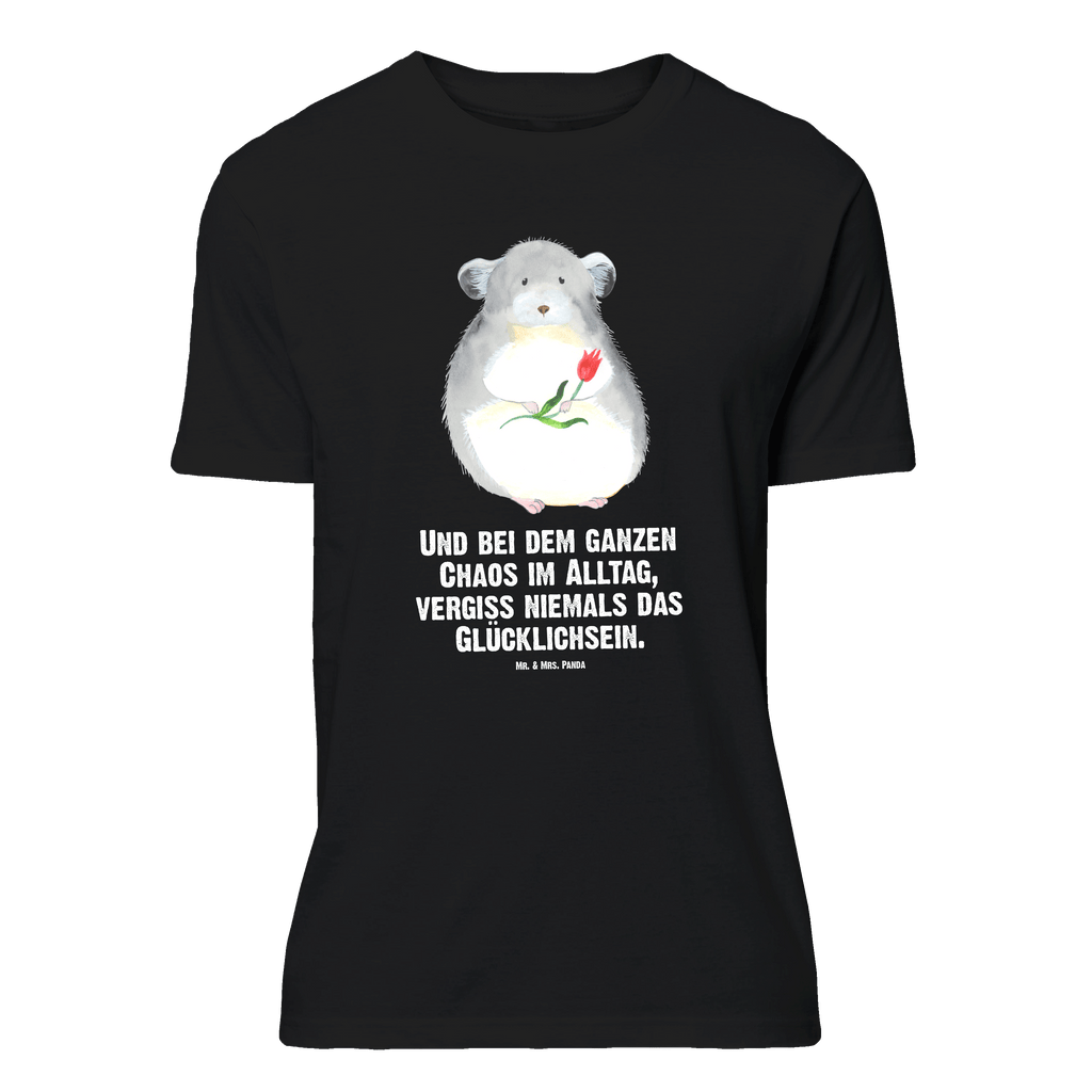 T-Shirt Standard Chinchilla Blume T-Shirt, Shirt, Tshirt, Lustiges T-Shirt, T-Shirt mit Spruch, Party, Junggesellenabschied, Jubiläum, Geburstag, Herrn, Damen, Männer, Frauen, Schlafshirt, Nachthemd, Sprüche, Tiermotive, Gute Laune, lustige Sprüche, Tiere, Chinchilla, Chinchillas, Liebeskummer, Kummer, Depressionen, traurig sein, Chaos, Glücklichsein, Büro, Büroalltag