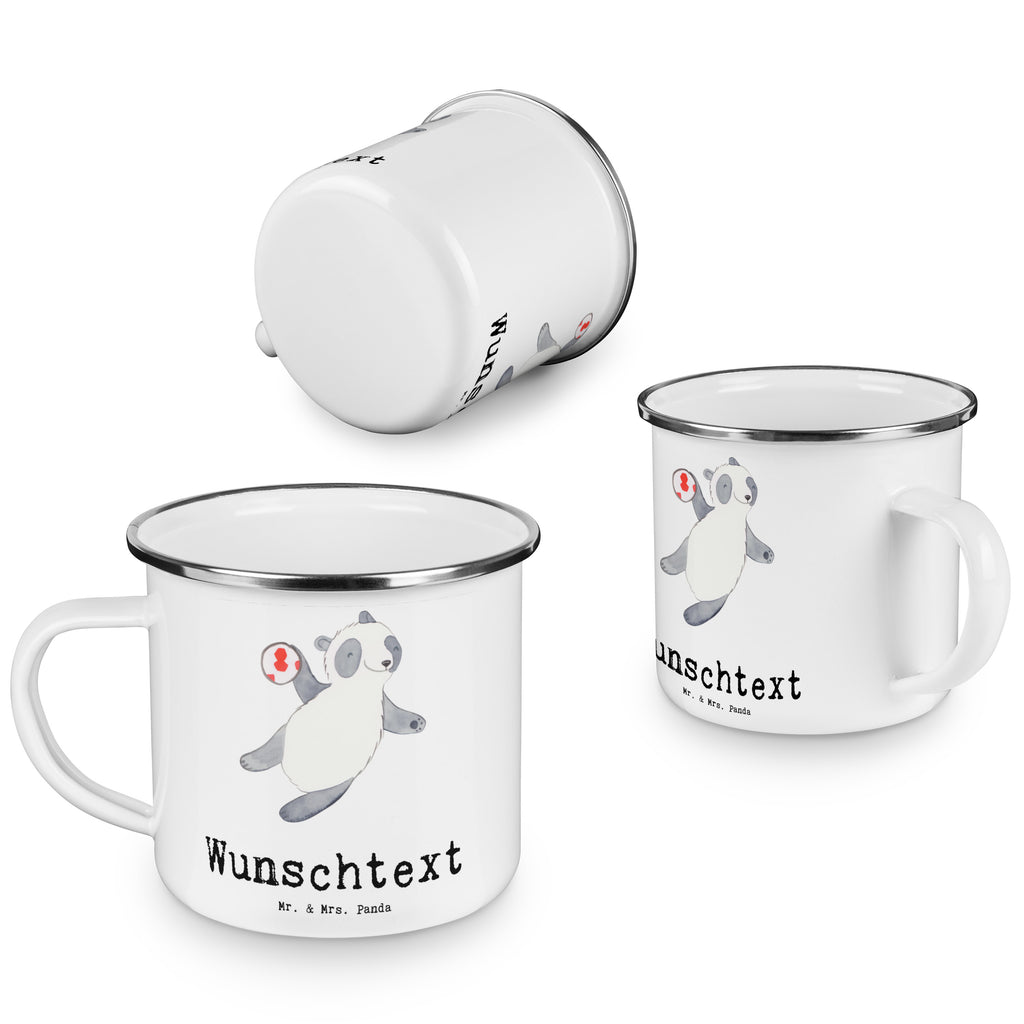 Personalisierte Emaille Tasse Panda Handball spielen Tage Emaille Tasse personalisiert, Emaille Tasse mit Namen, Campingtasse personalisiert, Namenstasse, Campingtasse bedrucken, Campinggeschirr personalsisert, tasse mit namen, personalisierte tassen, personalisierte tasse, tasse selbst gestalten, tasse bedrucken, tassen bedrucken, Geschenk, Sport, Sportart, Hobby, Schenken, Danke, Dankeschön, Auszeichnung, Gewinn, Sportler, Handball spielen, Handball Turnier, Handball Club, Handball Verein