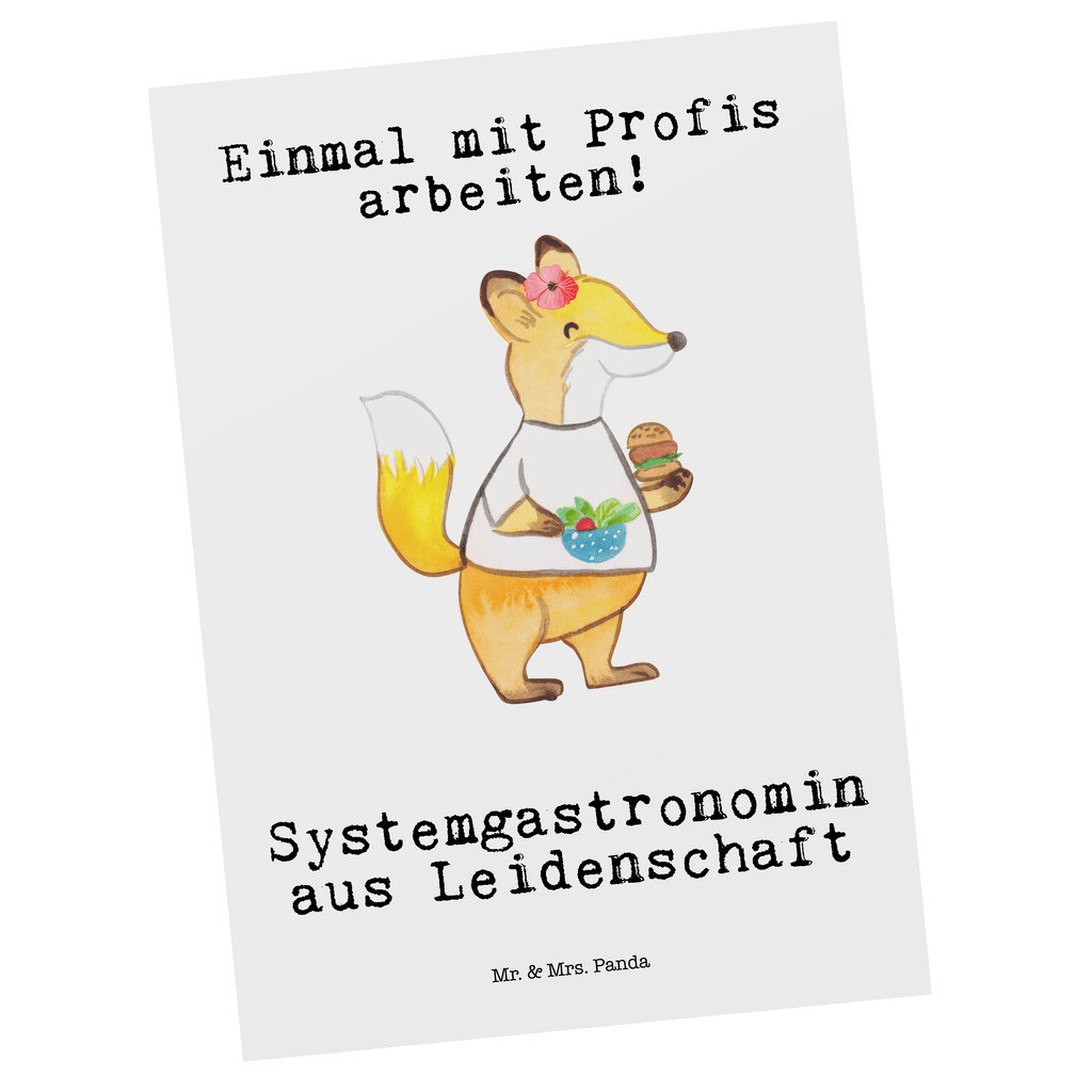 Postkarte Systemgastronomin aus Leidenschaft Postkarte, Karte, Geschenkkarte, Grußkarte, Einladung, Ansichtskarte, Geburtstagskarte, Einladungskarte, Dankeskarte, Ansichtskarten, Einladung Geburtstag, Einladungskarten Geburtstag, Beruf, Ausbildung, Jubiläum, Abschied, Rente, Kollege, Kollegin, Geschenk, Schenken, Arbeitskollege, Mitarbeiter, Firma, Danke, Dankeschön