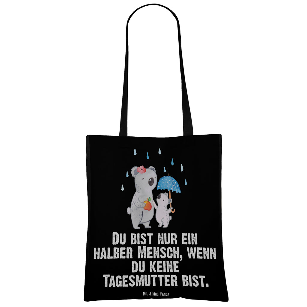 Tragetasche Tagesmutter mit Herz Beuteltasche, Beutel, Einkaufstasche, Jutebeutel, Stoffbeutel, Tasche, Shopper, Umhängetasche, Strandtasche, Schultertasche, Stofftasche, Tragetasche, Badetasche, Jutetasche, Einkaufstüte, Laptoptasche, Beruf, Ausbildung, Jubiläum, Abschied, Rente, Kollege, Kollegin, Geschenk, Schenken, Arbeitskollege, Mitarbeiter, Firma, Danke, Dankeschön