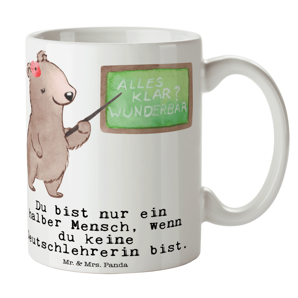 Tasse Deutschlehrerin mit Herz Tasse, Kaffeetasse, Teetasse, Becher, Kaffeebecher, Teebecher, Keramiktasse, Porzellantasse, Büro Tasse, Geschenk Tasse, Tasse Sprüche, Tasse Motive, Kaffeetassen, Tasse bedrucken, Designer Tasse, Cappuccino Tassen, Schöne Teetassen, Beruf, Ausbildung, Jubiläum, Abschied, Rente, Kollege, Kollegin, Geschenk, Schenken, Arbeitskollege, Mitarbeiter, Firma, Danke, Dankeschön, Deutschlehrerin, Deutschunterricht, Schule, Grundschule