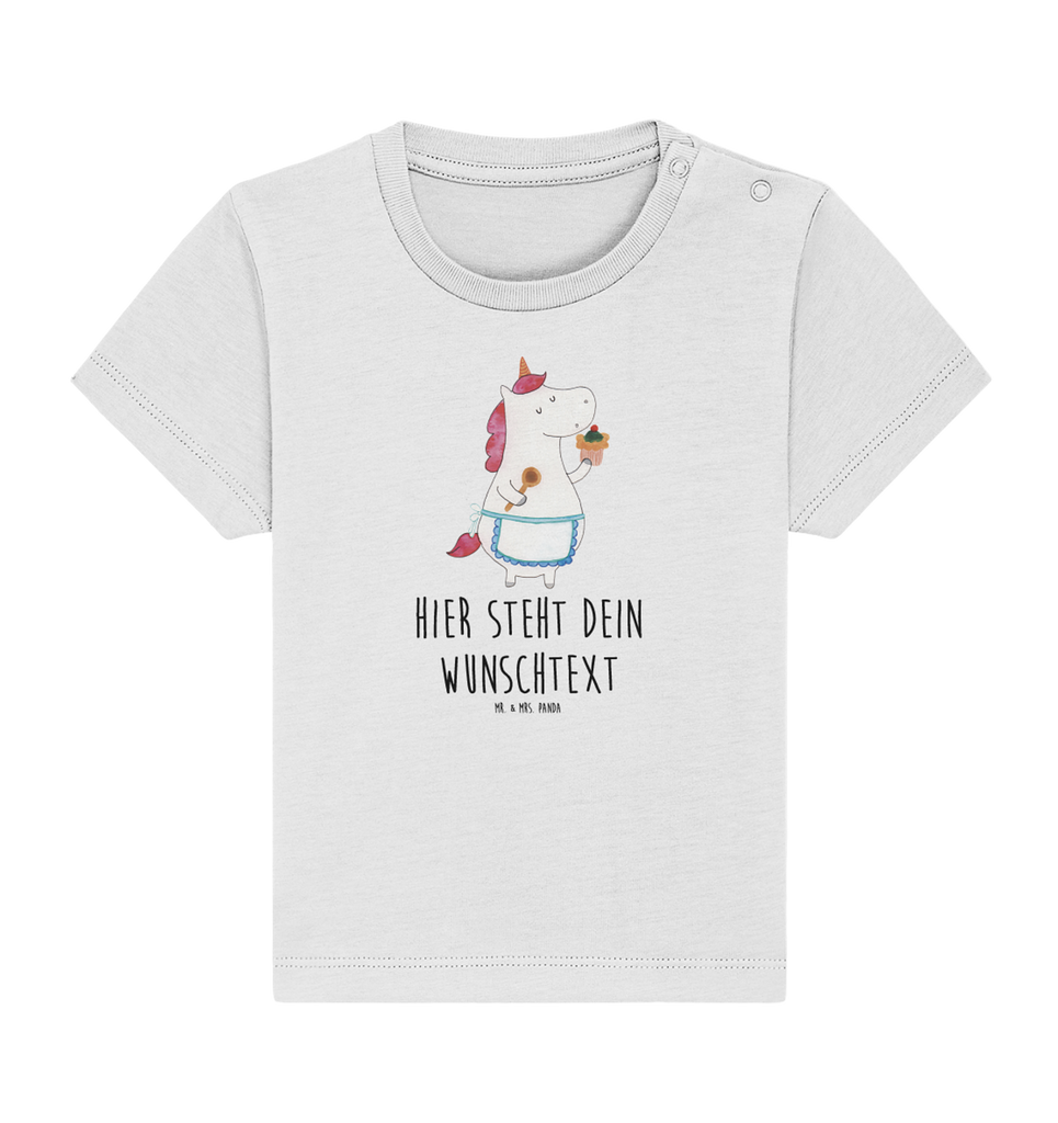 Personalisiertes Baby Shirt Einhorn Küche Personalisiertes Baby T-Shirt, Personalisiertes Jungen Baby T-Shirt, Personalisiertes Mädchen Baby T-Shirt, Personalisiertes Shirt, Einhorn, Einhörner, Einhorn Deko, Pegasus, Unicorn, backen, Muffin, Motivation, Träumer, träumen, Bäckerin, Hobbykoch, Koch, Torte, Kuchen