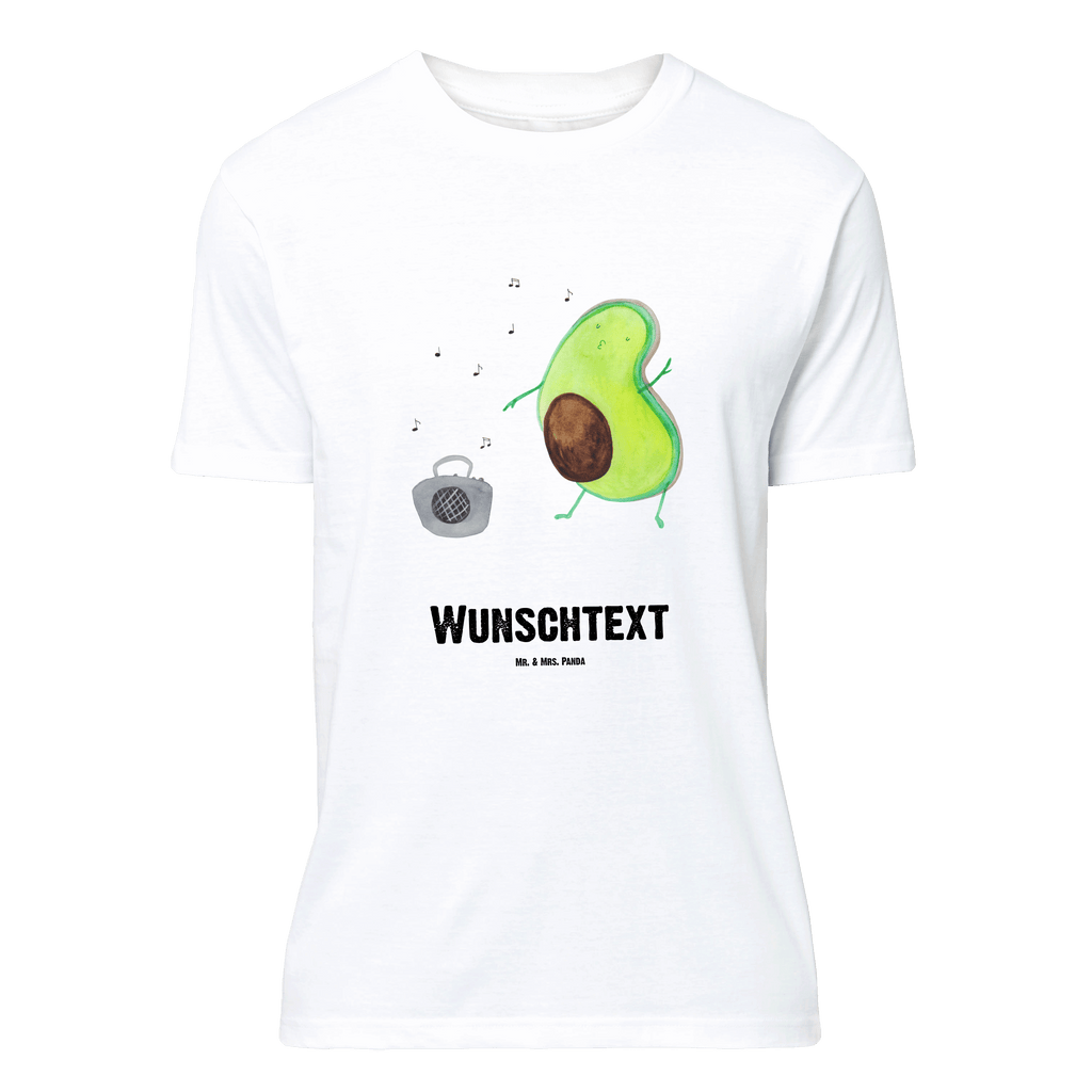 Personalisiertes T-Shirt Avocado tanzt T-Shirt Personalisiert, T-Shirt mit Namen, T-Shirt mit Aufruck, Männer, Frauen, Wunschtext, Bedrucken, Avocado, Veggie, Vegan, Gesund