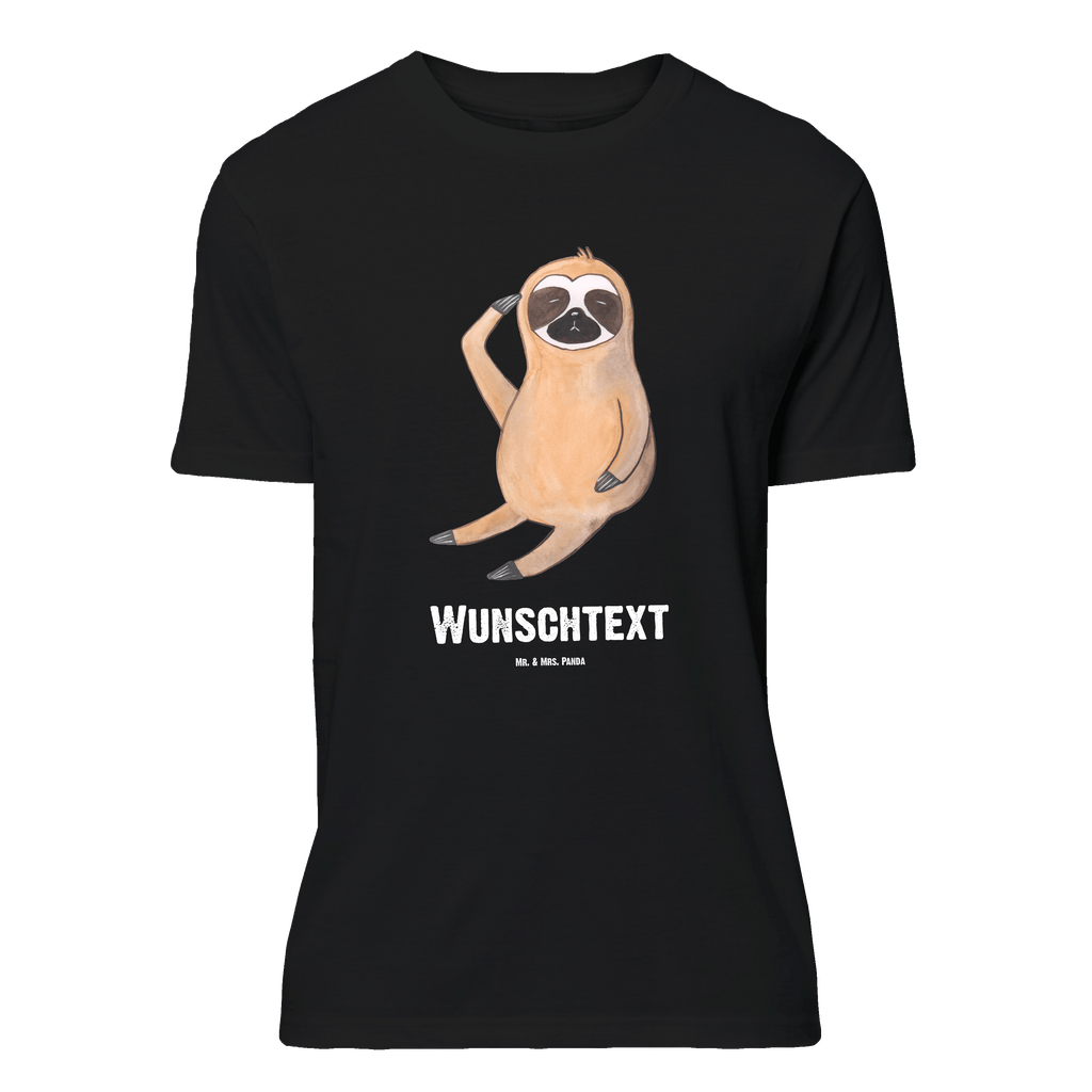 Personalisiertes T-Shirt Faultier Vogel zeigen T-Shirt Personalisiert, T-Shirt mit Namen, T-Shirt mit Aufruck, Männer, Frauen, Wunschtext, Bedrucken, Faultier, Faultier Geschenk, Faultier Deko, Faultiere, faul, Lieblingstier, Spinner, früher Vogel, der frühe Vogel, Frühaufsteher, Morgenmuffel, Vogel, Faultierwelt