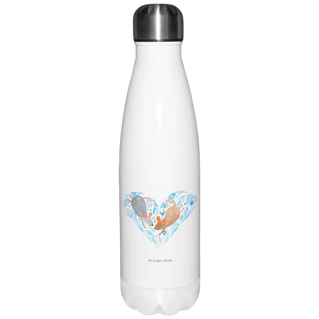 Thermosflasche Mäuse Herz Isolierflasche, Thermoflasche, Trinkflasche, Thermos, Edelstahl, Liebe, Partner, Freund, Freundin, Ehemann, Ehefrau, Heiraten, Verlobung, Heiratsantrag, Liebesgeschenk, Jahrestag, Hocheitstag, Maus, Mäuse, Liebesbotschaft, Liebesbeweis, Hochzeit, Lieblingsmensch, Gemeinsamkeit, Love, Geschenk für zwei