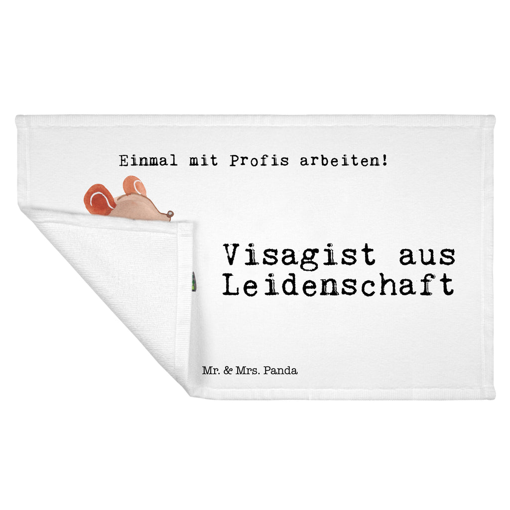 Handtuch Visagist aus Leidenschaft Gästetuch, Reisehandtuch, Sport Handtuch, Frottier, Kinder Handtuch, Beruf, Ausbildung, Jubiläum, Abschied, Rente, Kollege, Kollegin, Geschenk, Schenken, Arbeitskollege, Mitarbeiter, Firma, Danke, Dankeschön, Kosmetiker, Make Up Artist, Maskenbildner, Visagist, Beauty Salon, Kosmetikstudio, Eröffnung