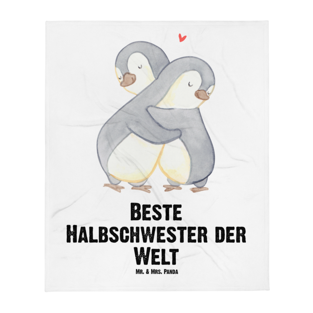 Kuscheldecke Pinguin Beste Halbschwester der Welt Decke, Wohndecke, Tagesdecke, Wolldecke, Sofadecke, für, Dankeschön, Geschenk, Schenken, Geburtstag, Geburtstagsgeschenk, Geschenkidee, Danke, Bedanken, Mitbringsel, Freude machen, Geschenktipp, Halbschwester, Stiefschwester, Stiefgeschwister, Schwestern, Schwester, Geschwister, Schwesterherz, Sister, Familie, Kleinigkeit, Beste, Tochter, Liebe, Kinder