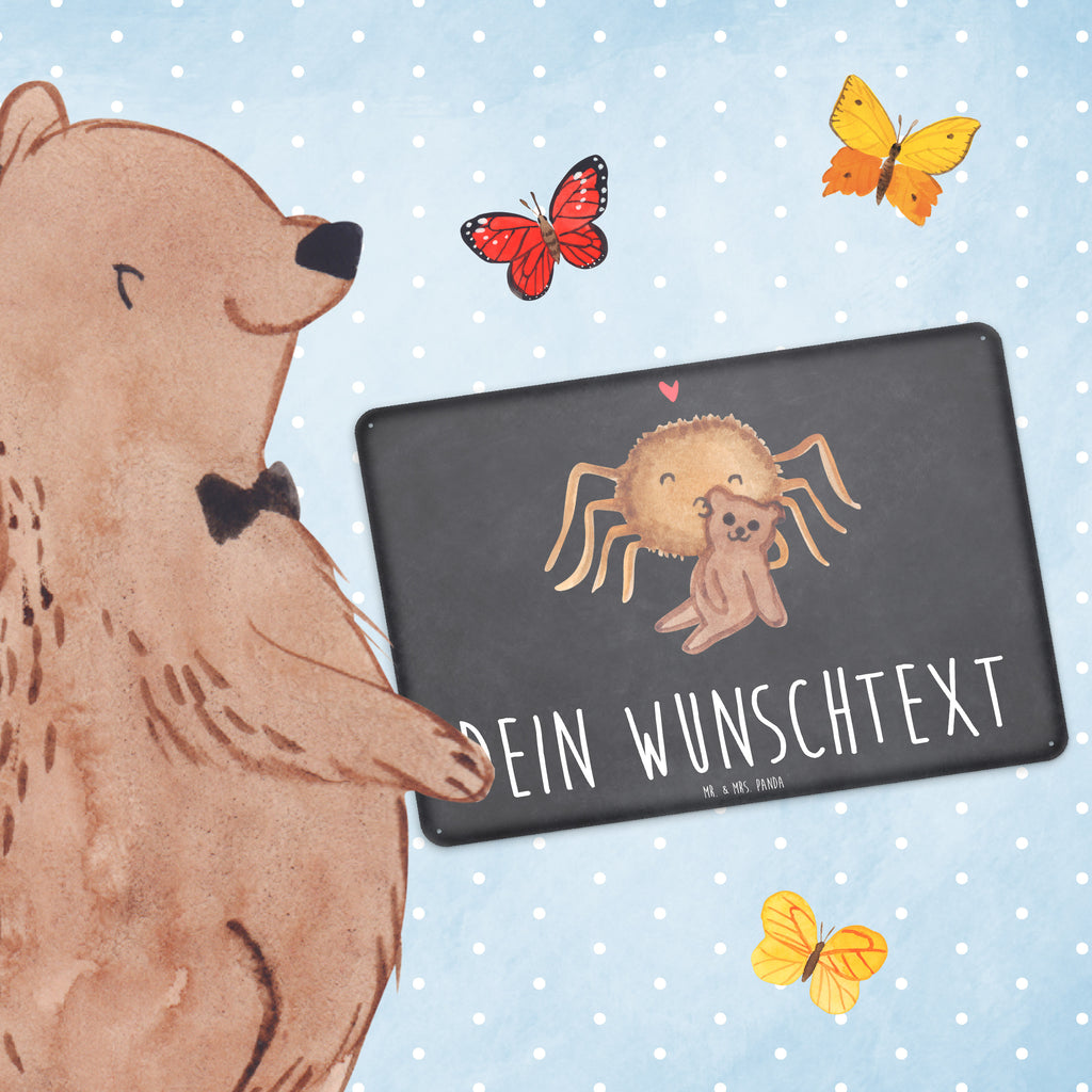 Personalisiertes Blechschild Spinne Agathe Teddy Blechschild, Metallschild, Geschenk Schild, Schild, Magnet-Metall-Schild, Deko Schild, Wandschild, Wand-Dekoration, Türschild, Spinne Agathe, Spinne, Agathe, Videos, Merchandise, Freundschaft, Liebesgeschenk, Verliebt, Liebesbeweis, Teddy, Treue, Miteinander, Dankeschön