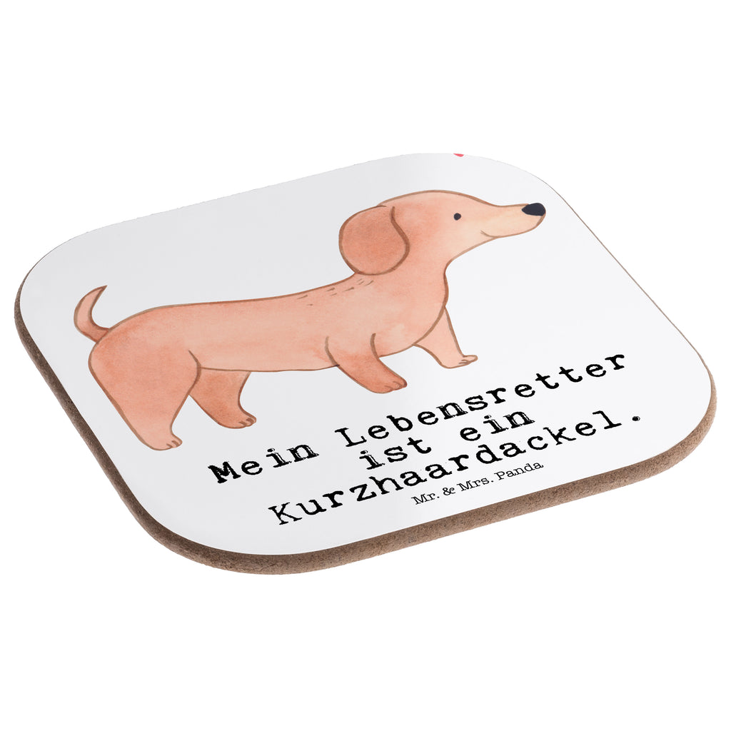 Quadratische Untersetzer Dackel Kurzhaardackel Lebensretter Bierdeckel, Glasuntersetzer, Untersetzer Gläser, Getränkeuntersetzer, Hund, Hunderasse, Rassehund, Hundebesitzer, Geschenk, Tierfreund, Schenken, Welpe, Teckel, Dachshund, Kurzhaardackel