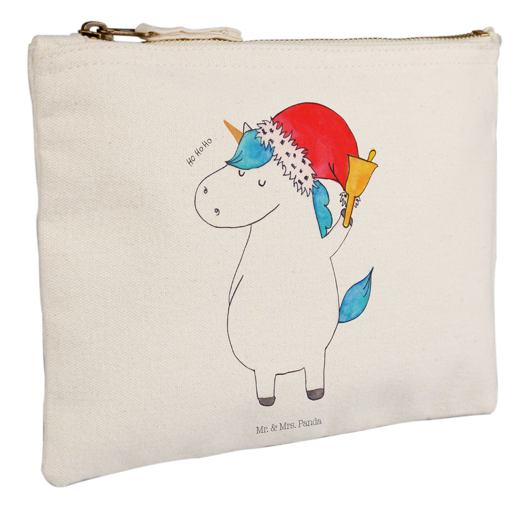 Schminktasche Einhorn Weihnachtsmann Schminktasche, Kosmetiktasche, Kosmetikbeutel, Stiftemäppchen, Etui, Federmappe, Makeup, XXL, Schminketui, Kosmetiketui, Schlamperetui, Einhorn, Einhörner, Einhorn Deko, Pegasus, Unicorn, Gin, Schokolade, Schoki, Weihnachten, Weihnachtsmann, Nikolaus, Wunschzettel, Wunschliste, Feenstaub