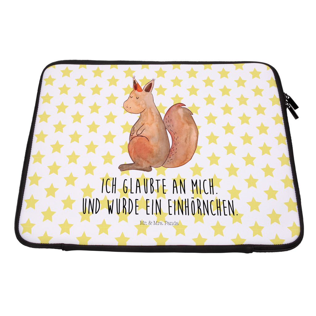 Notebook Tasche Einhörnchen Glaube Notebook Tasche, Laptop, Computertasche, Tasche, Notebook-Tasche, Notebook-Reisehülle, Notebook Schutz, Einhorn, Einhörner, Einhorn Deko, Pegasus, Unicorn, Einhörnchen, Eichhörnchen, Eichhorn